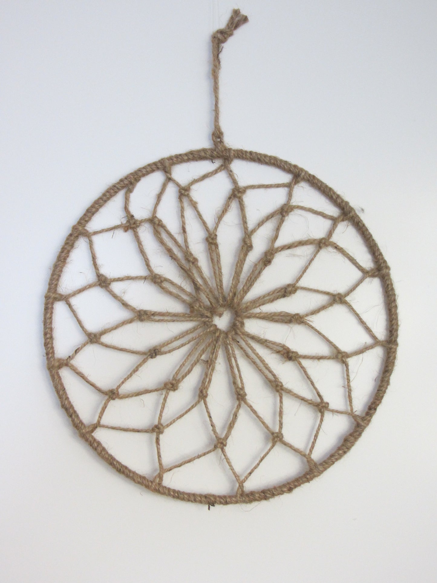 Makramee Loop 28cm mit Flechtmuster