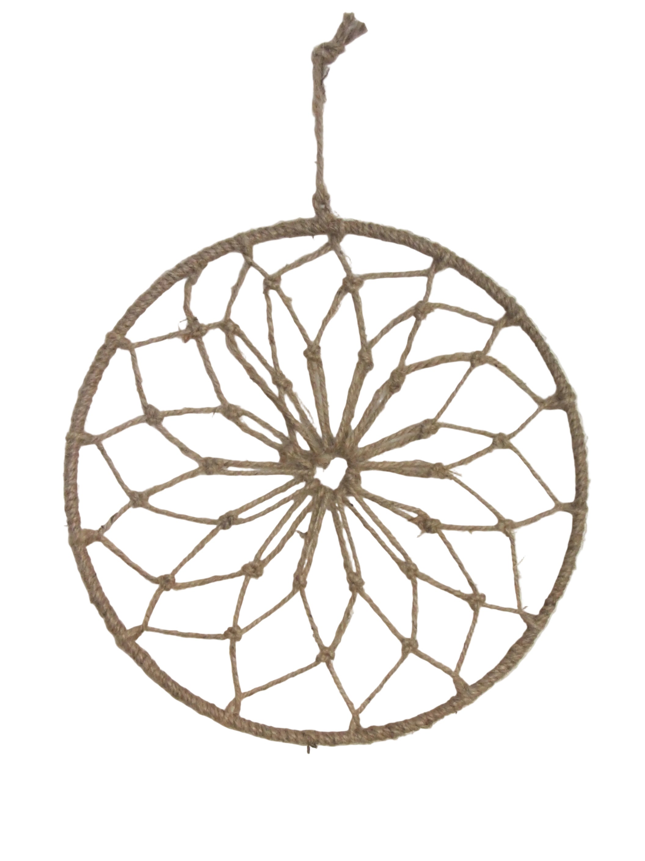 Makramee Loop 28cm mit Flechtmuster