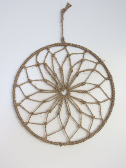 Makramee Loop 28cm mit Flechtmuster