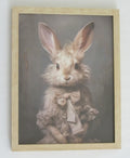 Ostern Hasen Bild 43 x 33cm gerahmt braun Design 1