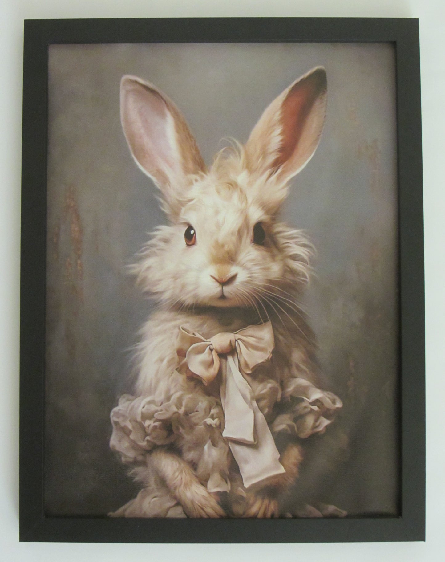 Ostern Hasen Bild 43 x 33cm gerahmt schwarz Design 1