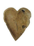 Teakholz Schale Herz 35cm Durchmesser
